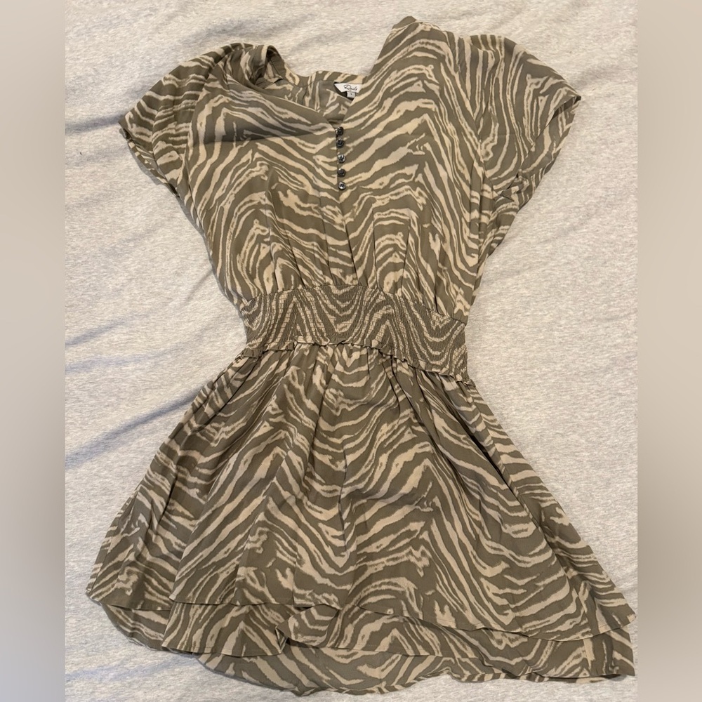 Small khaki and green/gray Rails dress size small. Like new. Worn twice